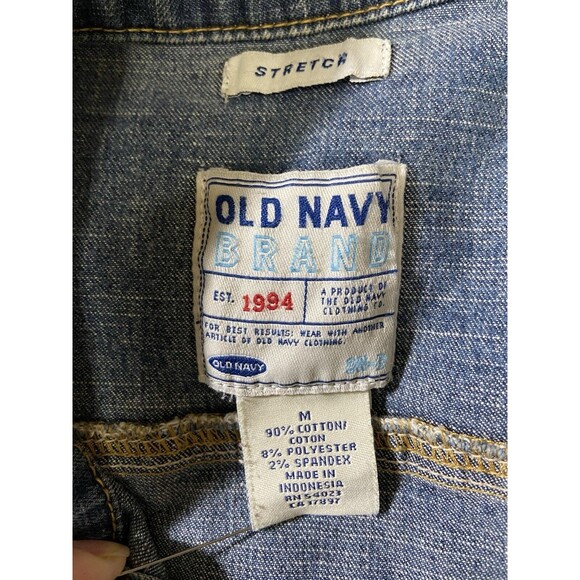 Old Navy Women’s Denim Jean Jacket, Size Medium - Picture 3 of 8